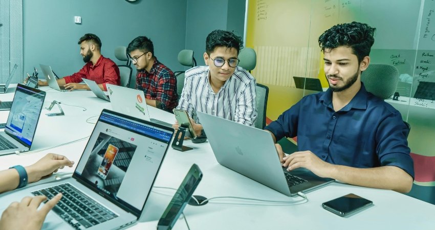 Indian professional working remotely