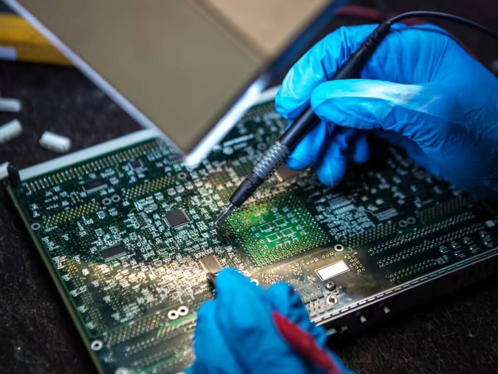 Indian government officials reviewing electronics manufacturing investment proposals