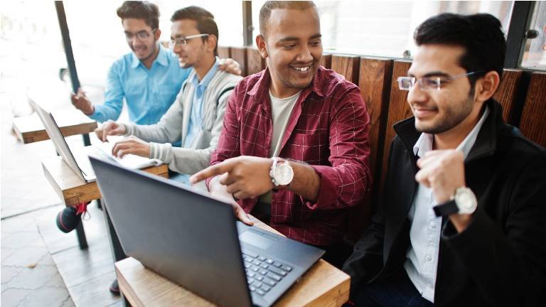 Young Indians participating in international events, representing India on a global stage.