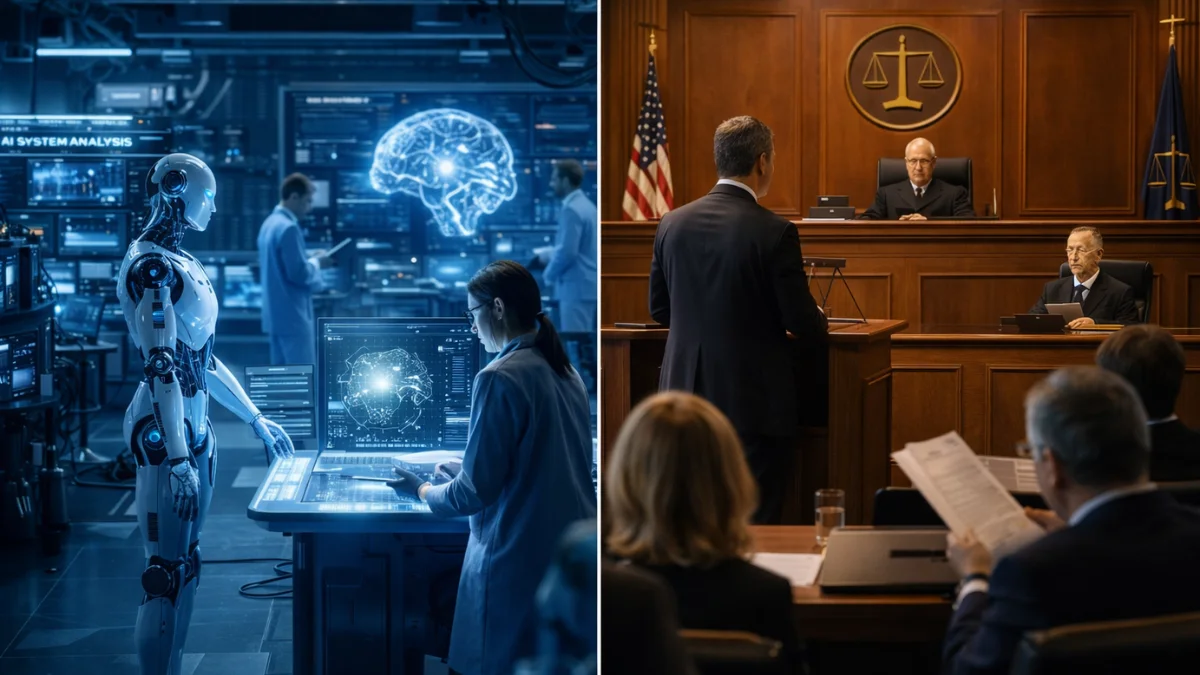 AI Regulation Debate showing tension between innovation and legal control