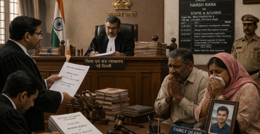 Court hearing in Harish Rana case showing legal struggle