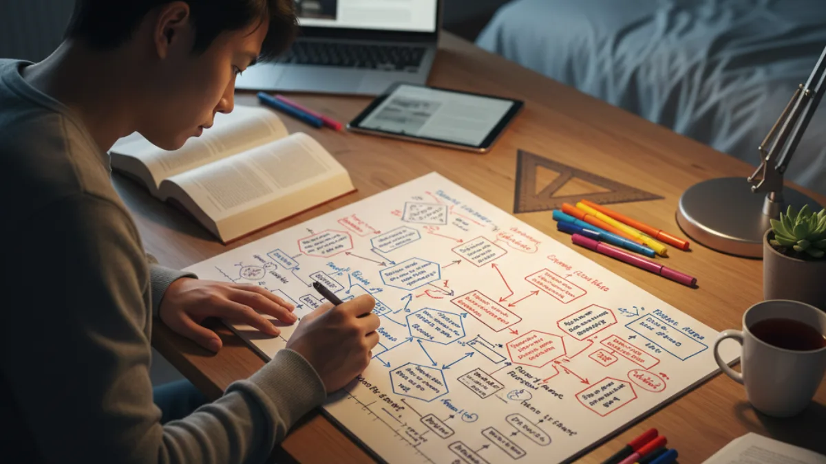 Exam answer framing and thinking patterns that examiners reward