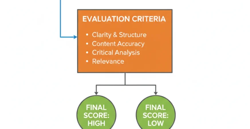 How examiner intent shapes question framing and answer assessment