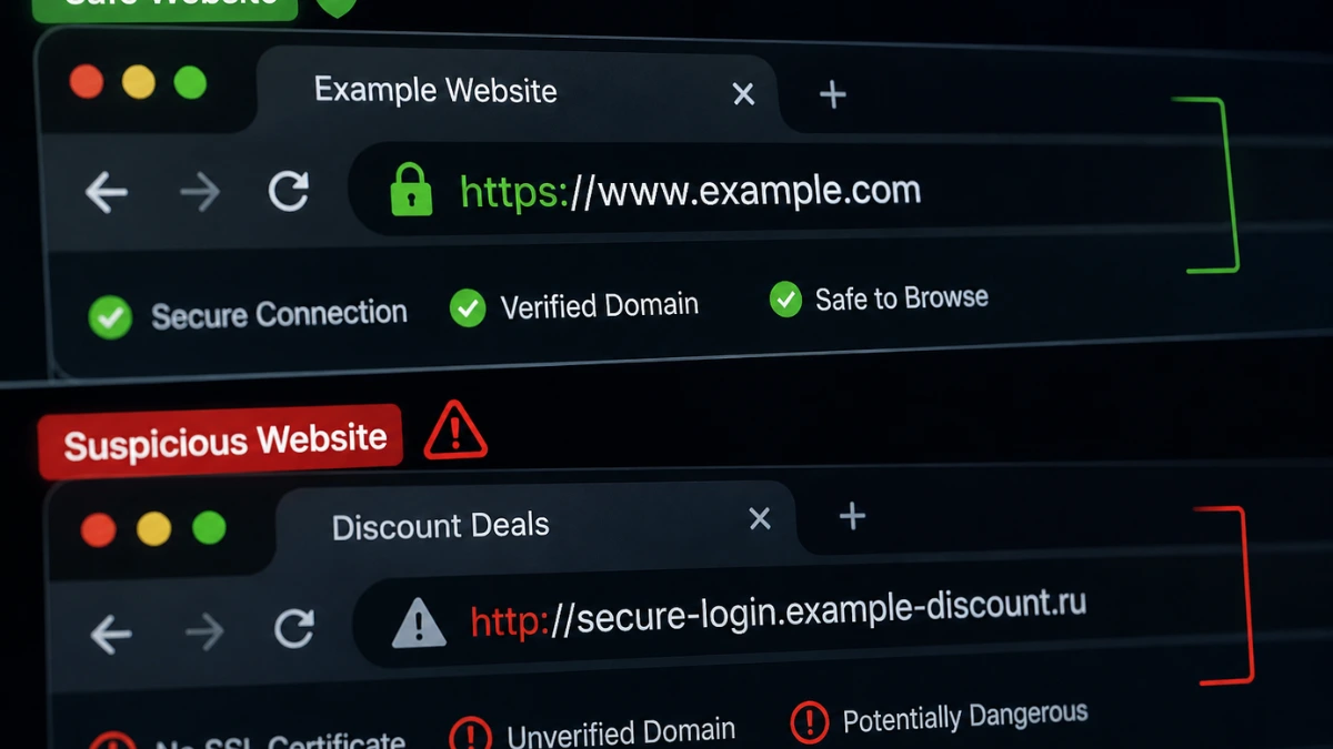 How to check website safety using secure URL indicators