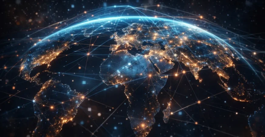 Internet explained as a global network connecting devices worldwide