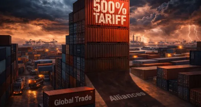 Stormy port and 500% tariff shadows