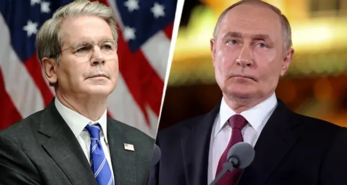US Treasury Secretary Scott Bessent during press briefing on Russian oil sanctions