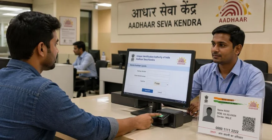 Source ChatGPT: Update Mobile Number in Aadhaar