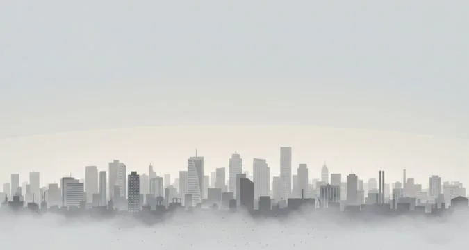 Winter temperature inversion