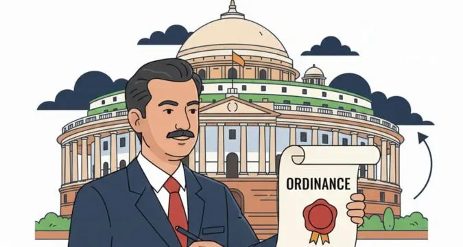 ordinance meaning and role in india