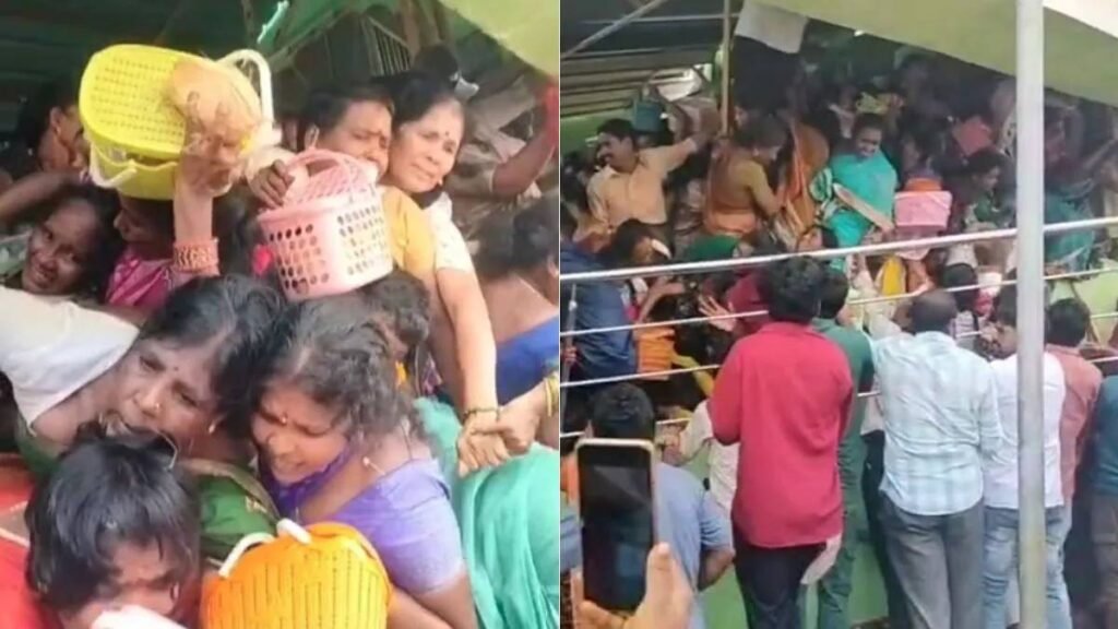 Devotees performing Ekadashi rituals at Venkateswara Swamy Temple before the stampede