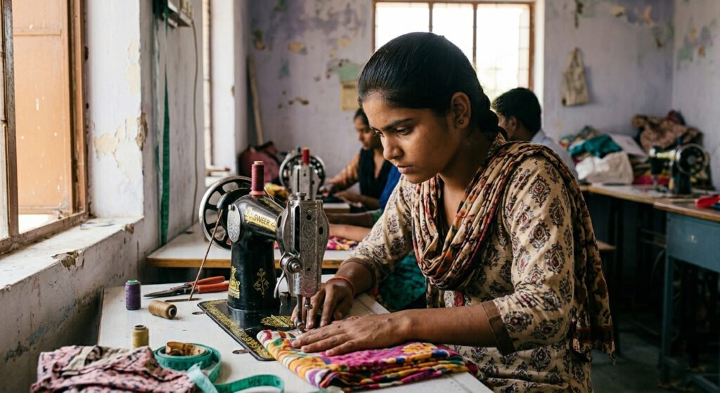 Indian youth working in low-paying jobs after skill training programs